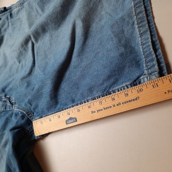 Vtg Old Navy Painters Shorts Mens 38 Denim‎ Jean Carpenter Baggy Skater Jorts - Picture 8 of 9